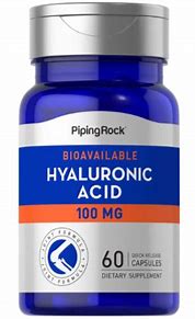 PIPINGROCK BIOAVAILABLE HYALURONIC ACID 100MG X 60CAPS