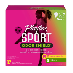 PLAYTEX SPORT ODOR SHIELD *32 TAMPONS