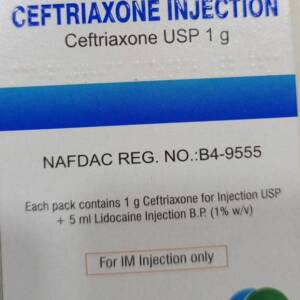 POCCO CEFTRIAXONE 1G IM INJECTION
