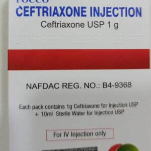 POCCO CEFTRIAXONE 1G IV INJECTION