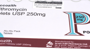 POCCOZITH AZITHROMYCIN 250MG TABLET