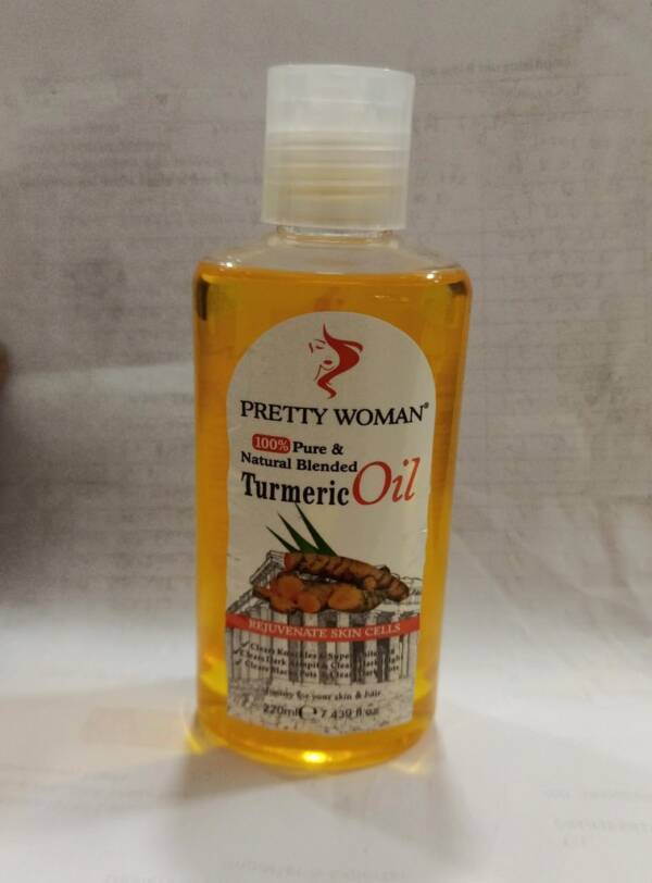 PRETTY WOMAN PURE & NATURAL BLENDED TURMERIC OIL 220ML