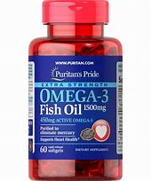 PURITAN'S PRIDE EXTRA STRENGTH OMEGA 3 FISH OIL 1500MG *60