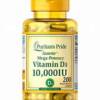 PURITAN'S PRIDE VITAMIN D3 125MCG (5000IU) *200