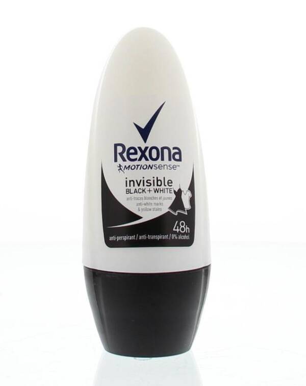 REXONA MOTIONSENSE INVISIBLE ON BLACK+WHITE CLOTHES