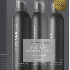 RITUALS BODYWASH FOAM SENSATION 3X SHOWER GEL 200ML (THREE PIECES)