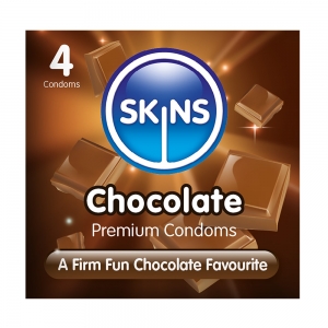 SKIN CONDOM X 4 CHOCOLATE