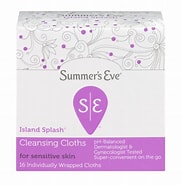 SUMMER'S EVE ISLAND SPLASH CLENSING CLOTHS