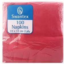 SWANTEX NAPKINS X 100 (WINE)
