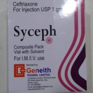 SYCEPH CEFTRIAXONE 1G INJECTION