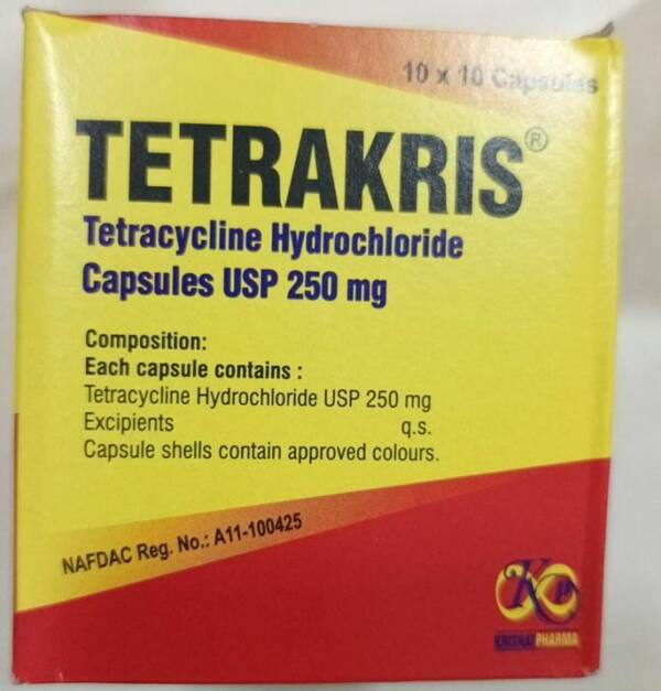 TETRAKRIS TETRACYCLINE 250MG * SACHET