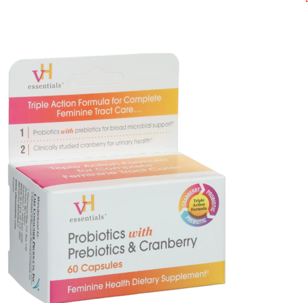 VH ESSENTIALS PROBIOTICS WITH PREBIOTICS & CRANBERRY *60 CAPSULES