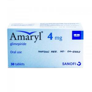 Amaryl (Glimepiride) 4mg Tabs x30