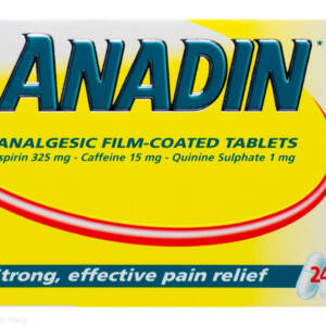 ANADIN? Analgesic Film-Coated Tablets ? 24 Tablets #P