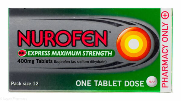 Nurofen? Express Maximum Strength 400mg Tablets (Ibuprofen) - 12 Tablets #P