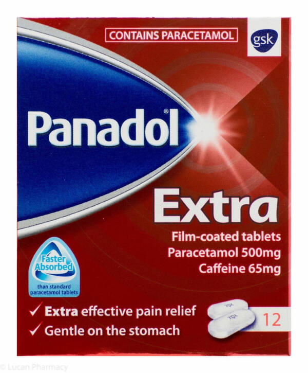Panadol? Extra 500mg Tablets (Paracetamol) -12 Tablets #P