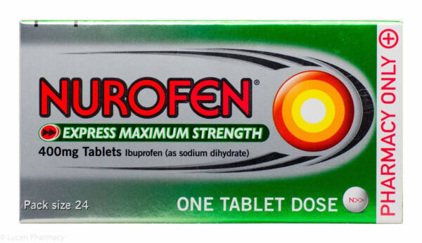 Nurofen? Express Maximum Strength 400mg Tablets (Ibuprofen) - 24 Tablets #P