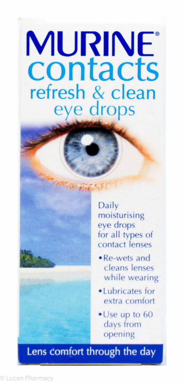 Murine? Contacts Refresh & Clean Eye Drops ? 15ml #P