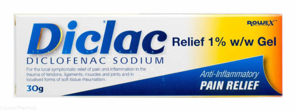 Diclac?  Relief 1% w/w Gel (Diclofenac) - 30g #P