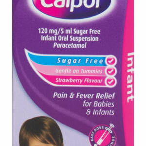 Calpol? 2Months+ Sugar Free Oral Suspension Strawberry Flavour - 60ml #P