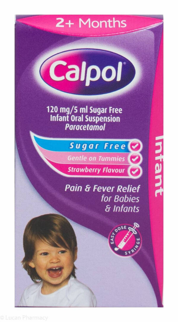 Calpol? 2Months+ Sugar Free Oral Suspension Strawberry Flavour - 60ml #P