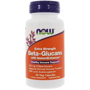 NOW Beta-Glucans 250mg, 90 Veg Caps ? For Immune Support