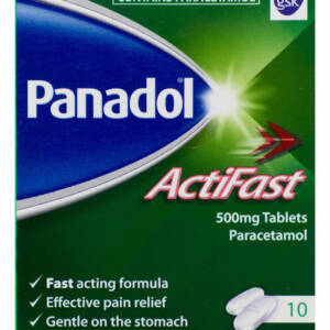 Panadol? ActiFast 500mg Tablets (Paracetamol) ? 10 Tablets #P