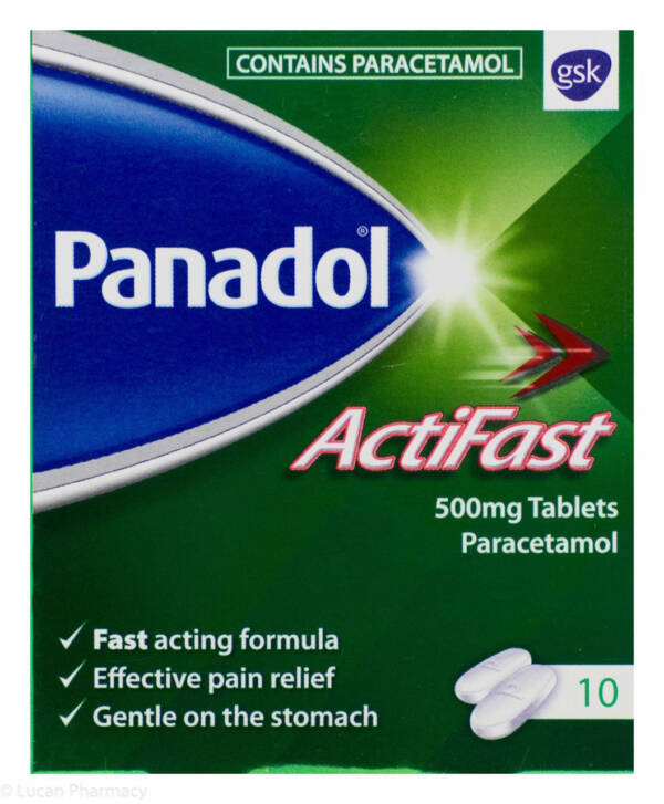 Panadol? ActiFast 500mg Tablets (Paracetamol) ? 10 Tablets #P