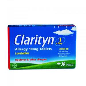 Clarityn (Loratadine) Allergy Relief 10mg Tabs x30