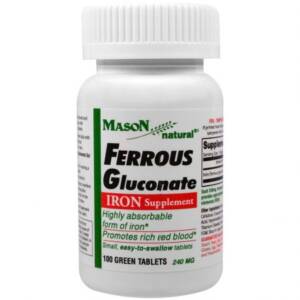 FERROUS GLUCONATE 100MG X 1000 TABS