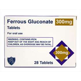 FERROUS GLUCONATE 300MG X 28