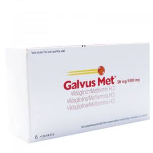 Galvusmet (Vildagliptin/Metformin) 50mg/1000mg