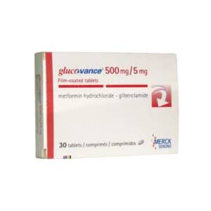 GLUCOVANCE 500MG/5MG  X 30