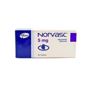Norvasc 5mg X 30 Tabs