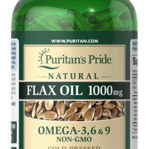 Puritan?s Pride High Lignan Flax Oil 1000mg ? 120 Softgels