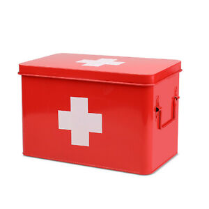 FIRST AID BOX GREEN METALLIC M/S