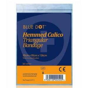 Blue Dot Calico Triangular Bandage
