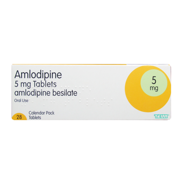 TEVA Amlodipine 5mg ? 28 Tablets