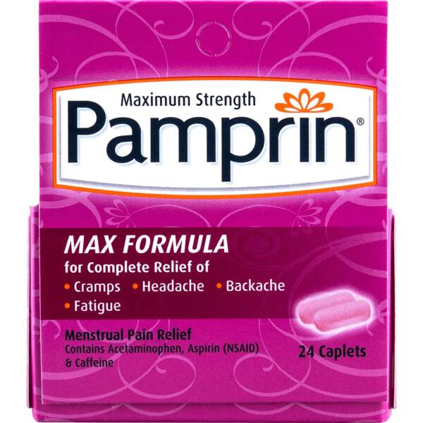 Pamprin Maximum Strength Max Menstrual Pain Relief