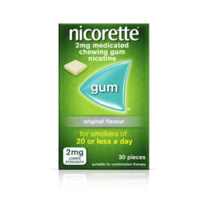 Nicorette 2mg Original Flavour Gum 30 piece
