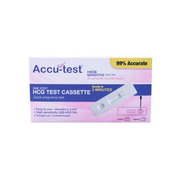 Accu-Test HCG Pregnancy Cassatte