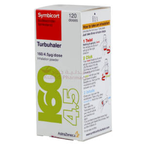 SYMBICORT 160/4.5ug x 120 DOSES