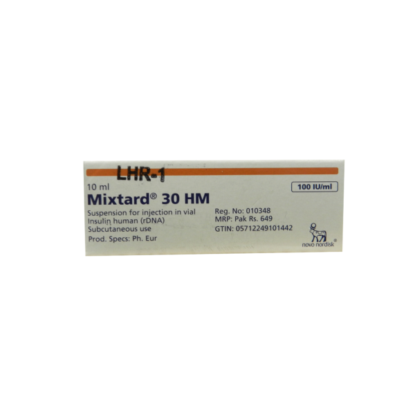 Mixtard 30 HM Injection 100 IU 1 Vialx10 mL