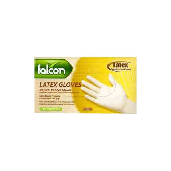 Falcon Gloves Vinyl Pre Powder - Medium