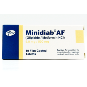 Minidiab AF tablet 5/500 mg 10?s