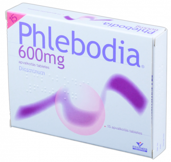 PHLEBODIA 600MG CAPS 15?S PER TABLET