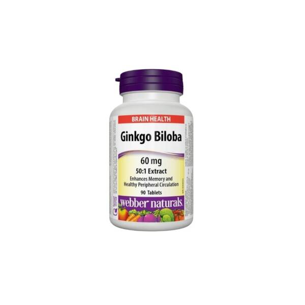 Webber Naturals Ginkgo Biloba 60mg