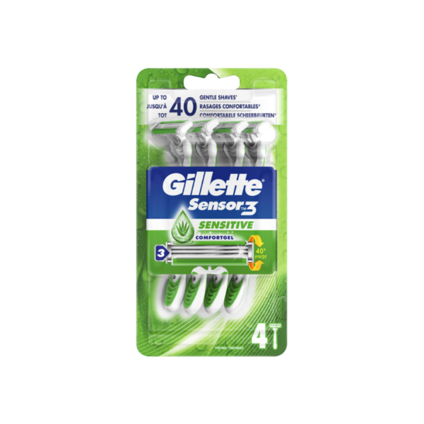 Gillette Sensor 3 Sensitive - 4 Pack
