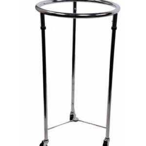 Linen Hamper, Chrome, Round 18?