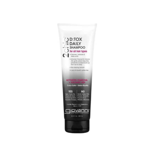 Giovanni 2Chic Activated Charcoal + Volcanic Ash Daily Shampoo